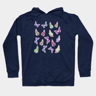 Colorful and Cute Butterfly Pattern 3 Hoodie